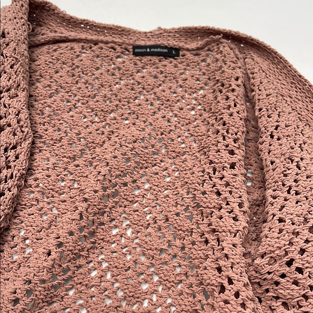 Moon & Madison Taupe Knit Cardigan - Picture 11 of 11